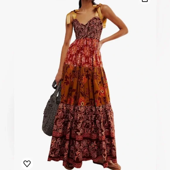 burgundy flowy prom dress PRETTYGARDEN Women's Flowy Maxi Dress Summer Sleeveless V Neck Spaghet